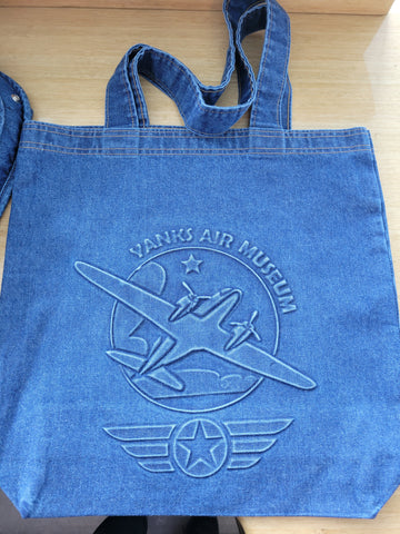 Yanks Embossed Denim or Canvas Tote Bag