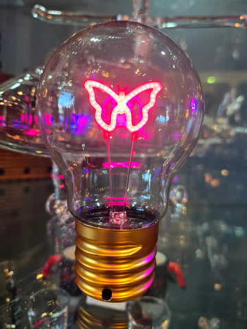 Neon Light Bulb Lamp "BUTTERFLY" "MOON & STAR" "SATURN"