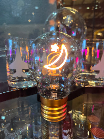 Neon Light Bulb Lamp "BUTTERFLY" "MOON & STAR" "SATURN"