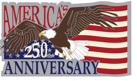 Eagle & Flag Sticker Celebrating America’s 250th anniversary