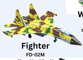 FIGHTER AIRPLANE DIY Paper Puzzle