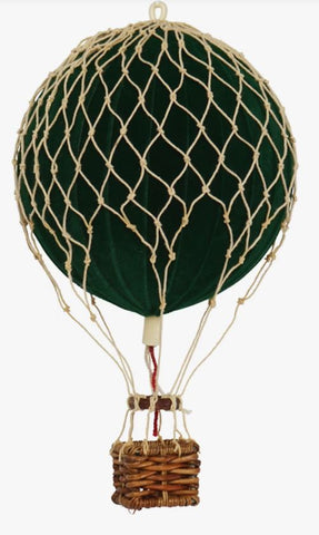 Floating The Skies Air Balloon Velvet Ø8.5 cm, Green