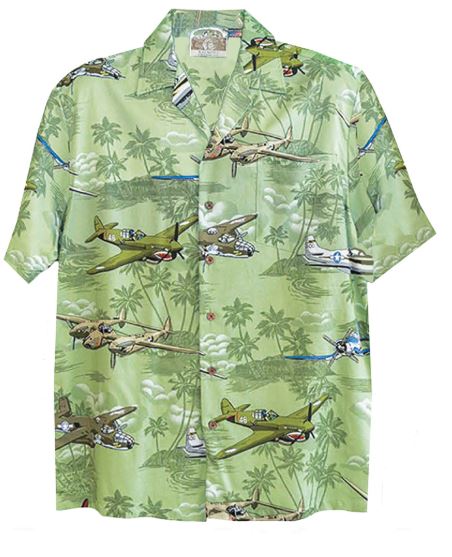 Hawaiian Green WWII Fighters and Bombers