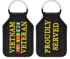 MILITARY KEY RING EMBROIDERED ON FRONT AND BACK