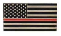 FIRE RED LINE HONOR FLAG PIN