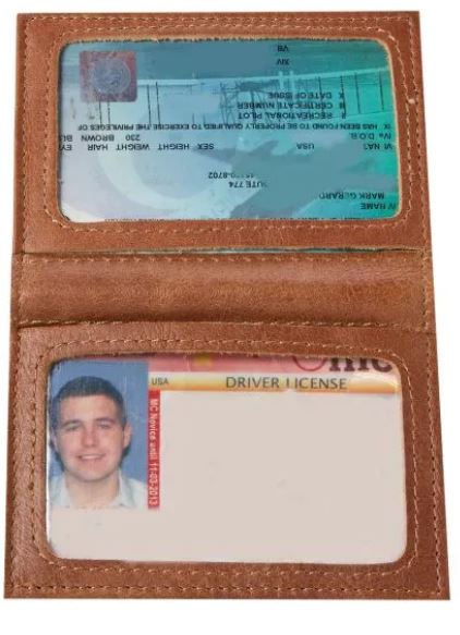 Pilot Wings Leather Wallet