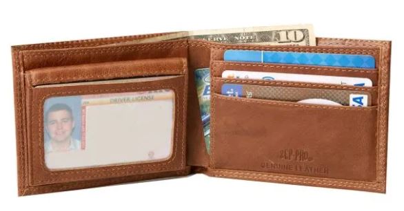 Pilot Wings Leather Wallet