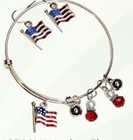 USA  Treasure Bangle - USA Waving Flag