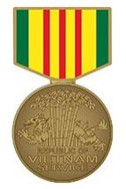 VIETNAM SERVICE MEDAL PIN