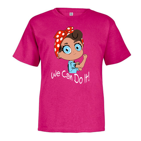 PINK ROSIE THE RIVERTER YOUTH SHIRT