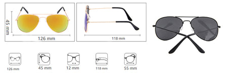 Kids Aviator Sunglasses