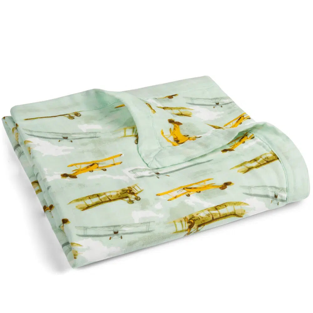 Lovey Vintage Planes Blanket full or mini