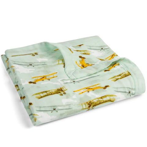 Lovey Vintage Planes Blanket full or mini