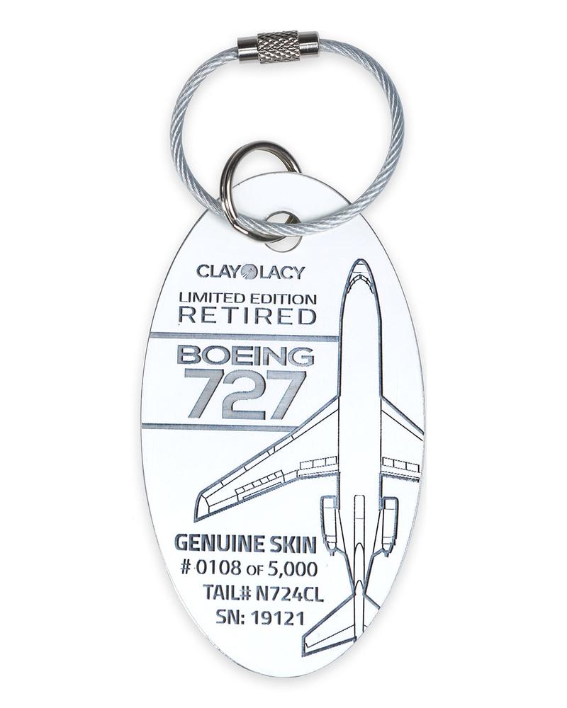 Clay Lacy Boeing 727 Plane Tag