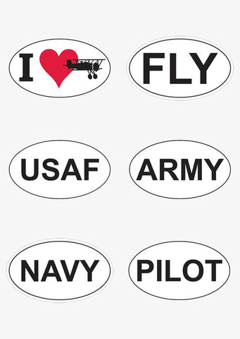 Euro Oval Stickers