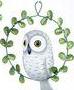 Owl with Wreath Ornament
