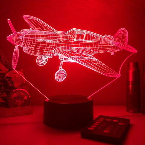 P-40 Warhawk 3D Aircraft Color Changing Lamp