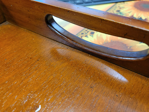 Small Tray-This beautiful, hand made wooden tray.
