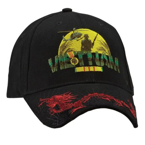 Vietnam Veteran Hat with Red Dragon