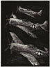 P 51 Mustang Engraving Art