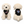 K9 Heroes White Doodle Plush Dog / Black Vest 