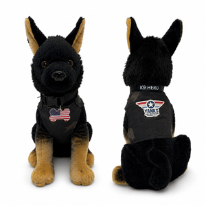 K9 Heroes Bi-Color German Shepard Plush Dog / Black Vest 