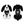 K9 Heroes - B&W Springer Spaniel Plush Dog / Black Vest 