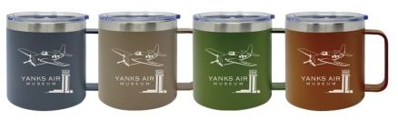 Yanks 15 oz Double Wall Stainless Steel Camper Mug Backpacker Powder Coated Assorted Colors