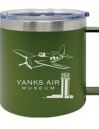 Yanks 15 oz Double Wall Stainless Steel Camper Mug Backpacker Powder Coated Assorted Colors