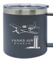 Yanks 15 oz Double Wall Stainless Steel Camper Mug Backpacker Powder Coated Assorted Colors