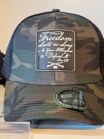 FREEDOM LASTS HAT - CAMO Snapback Howitzer