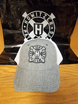Grey and white Howitzer logo cap