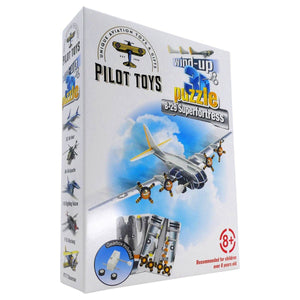 12 Airplane Wind-Up 3D Puzzles