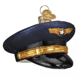 Pilot Christmas Hat Ornament