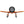 An orange and silver desk clock modeled after the Gee Bee Model R racing aircraft.