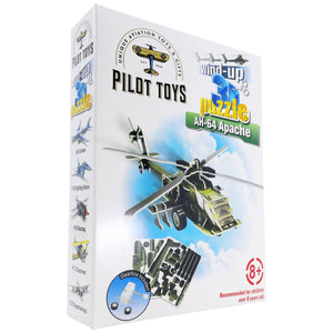 12 Airplane Wind-Up 3D Puzzles