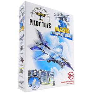 12 Airplane Wind-Up 3D Puzzles