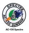 AC-130 SPECTRE PATCH SEW ON