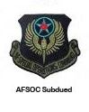 AFSOC SUBDUED PATCH SEW ON