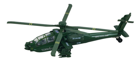 Apache 8" Helicopter pullback