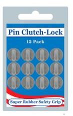 PIN BACK-RUBBER CLUTCH