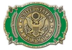 AMERICAN MILITARY BLACK IRON BUCKLE