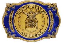 AMERICAN MILITARY BLACK IRON BUCKLE