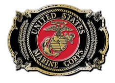 AMERICAN MILITARY BLACK IRON BUCKLE