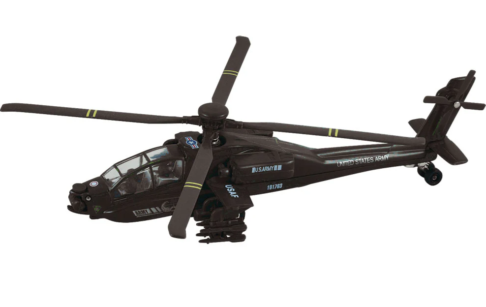 Apache 8" Helicopter pullback