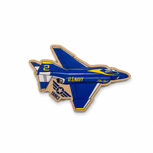 Wooden Blue Angel F-18 Magnet