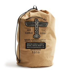 Vintage Logo Ripstop Bag Tan 100% Cotton Organizing Bag