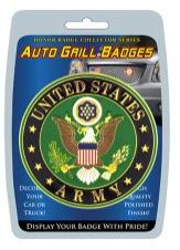 AMERICAN MILITARY AUTO GRILL BADGES