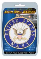 AMERICAN MILITARY AUTO GRILL BADGES