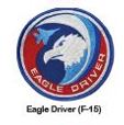 EAGLE DRIVER F-15 PATCH SEW ON